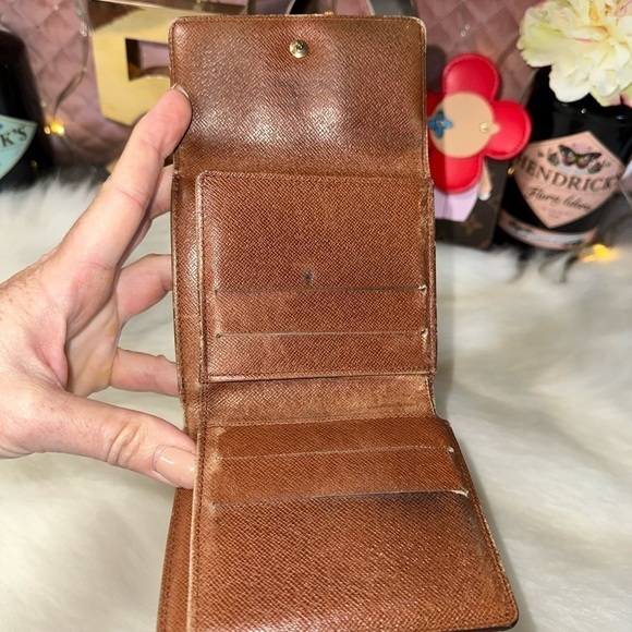 AUTHENTIC LOUIS VUITTON MONOGRAM PORTEFEIULLE ELISE TRIFOLD SNAP WALLET - Picture 6 of 12